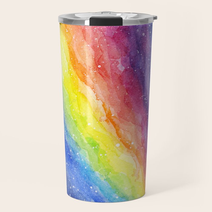 A Rainbow in Space Travel Mug Gallery Image 1