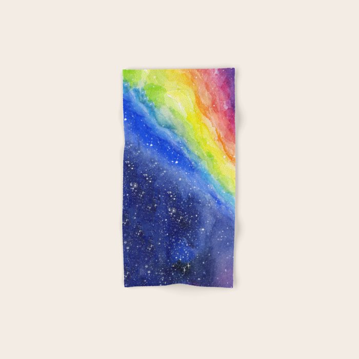A Rainbow in Space Bath Towel Gallery Image 1
