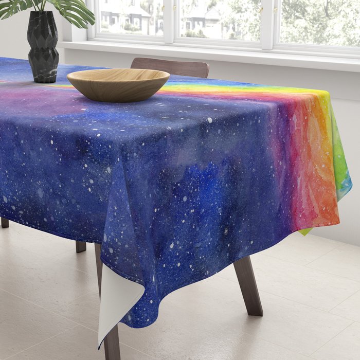 A Rainbow in Space Tablecloth Gallery Image 3