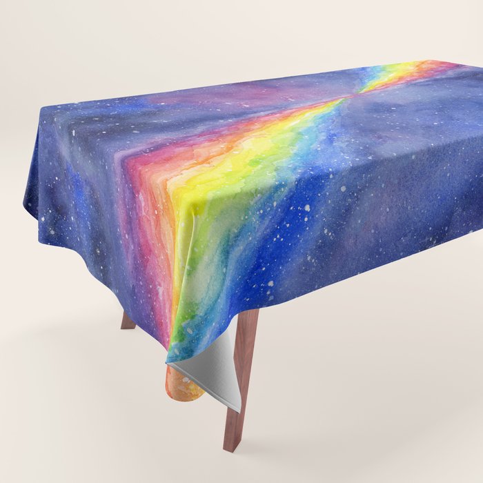 A Rainbow in Space Tablecloth Gallery Image 1