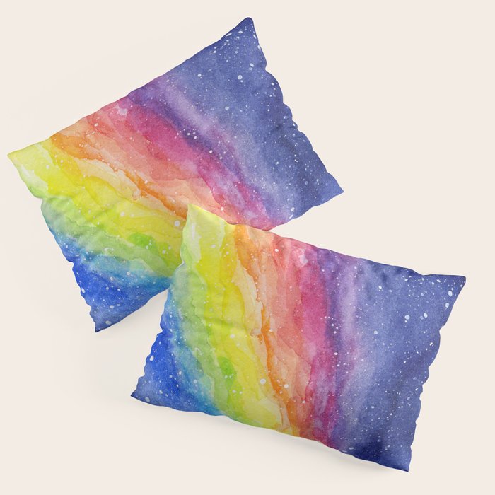 A Rainbow in Space Pillow Sham Gallery Image 3