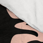 Curious Black Cats on Peachy Pink Comforter Gallery Image 4