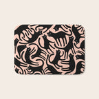 Curious Black Cats on Peachy Pink Bath Mat Gallery Image 1