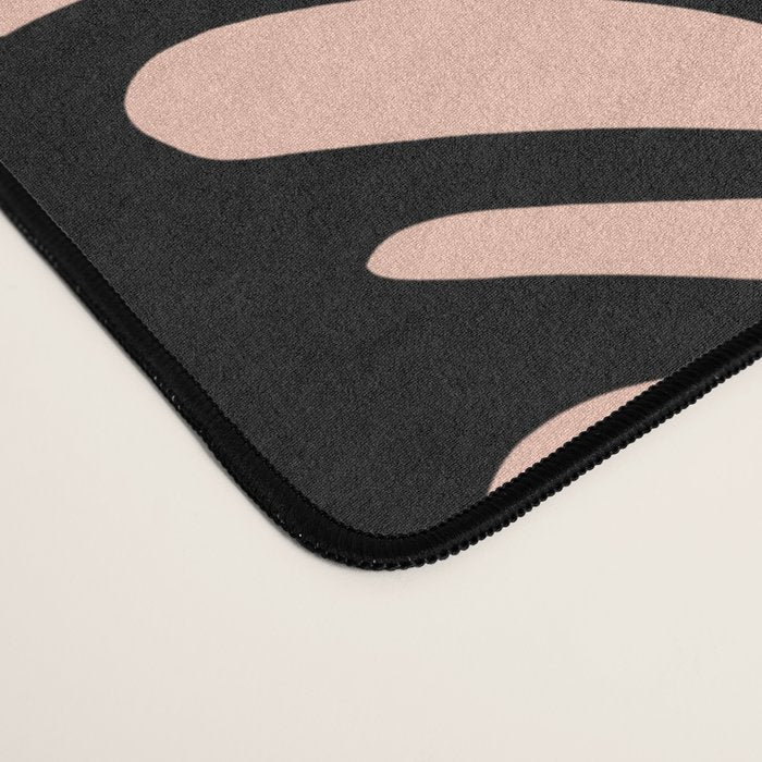 Curious Black Cats on Peachy Pink Desk Mat Gallery Image 4