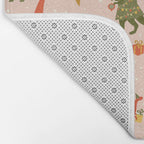 Tyrannosaurus and Dinosaurs Christmas Tree Rex Bath Mat Gallery Image 2