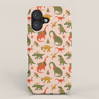 Tyrannosaurus and Dinosaurs Christmas Tree Rex iPhone Case Gallery Image 1