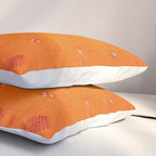 Boho Oriental Orange Traditional Desert Moroccan Style  Pillow Sham Gallery Image 3