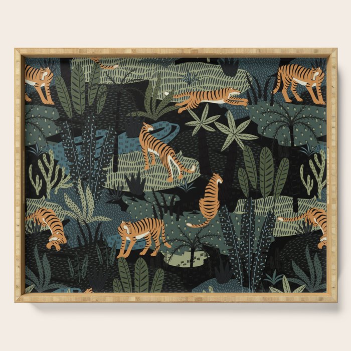 Tiger Jungle Serving Tray Gallery Image 1