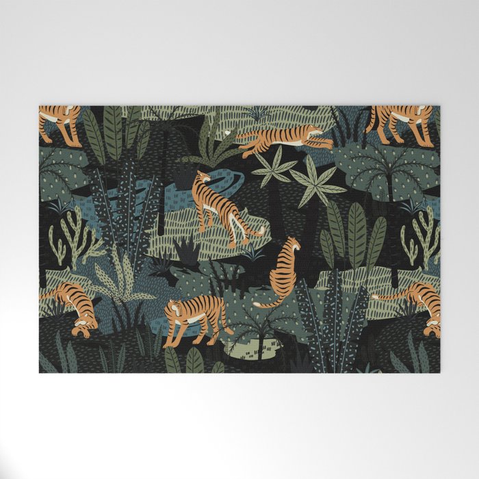 Tiger Jungle Welcome Mat Gallery Image 1