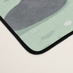 White Wolf in the Flowering Forest Desk Mat Gallery Image 4