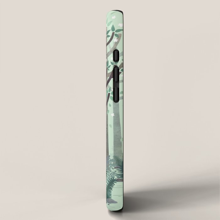 White Wolf in the Flowering Forest iPhone Case Gallery Image 2