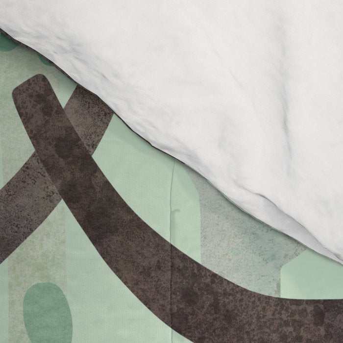 White Wolf in the Flowering Forest Comforter Gallery Image 4