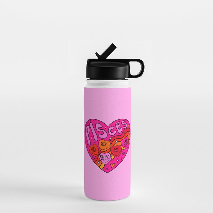 Pisces Valentine Water Bottle Gallery Image 1