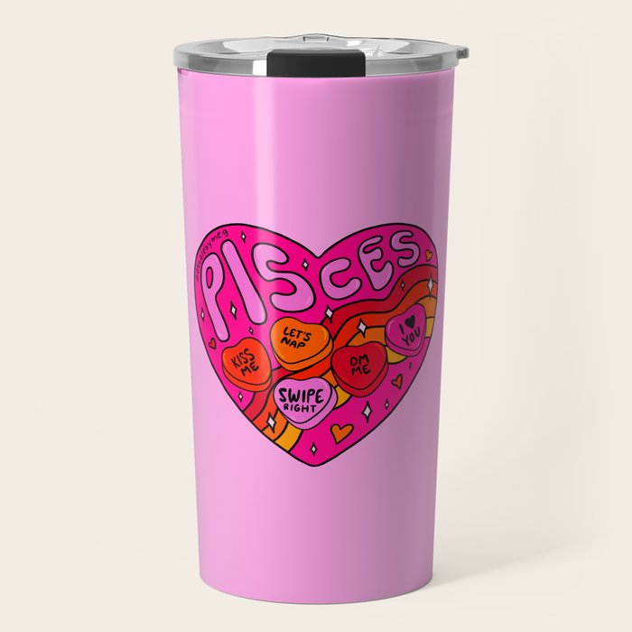 Pisces Valentine Travel Mug Gallery Image 1