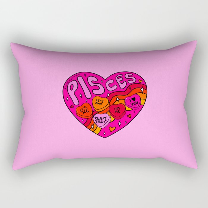 Pisces Valentine Rectangular Pillow Gallery Image 2