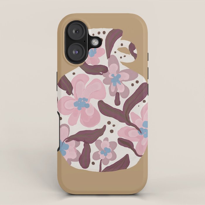 Blush Folk Floral Vase iPhone Case Gallery Image 1