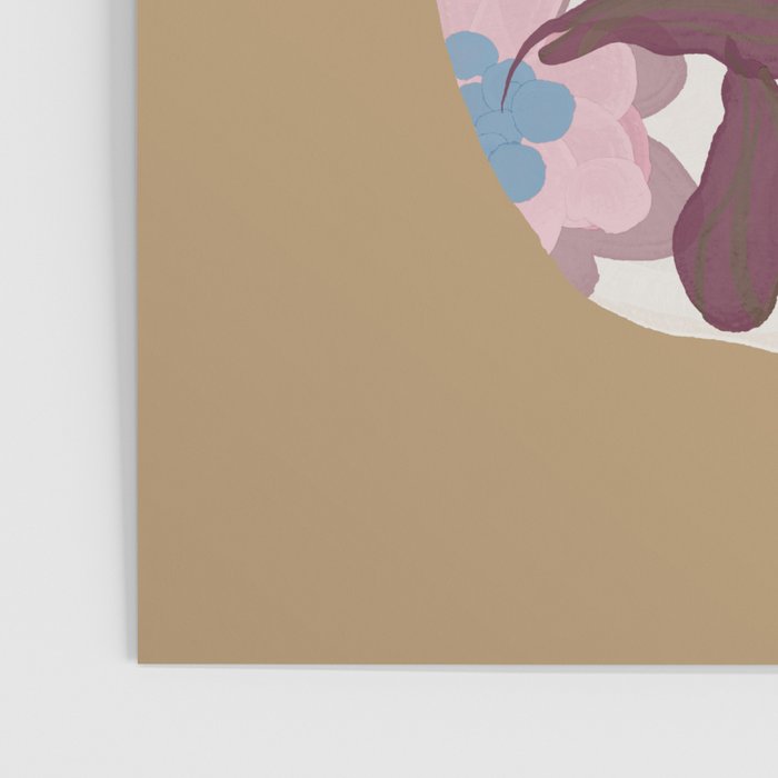 Blush Folk Floral Vase Poster Gallery Image 3