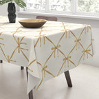 Bows & Ribbons Pattern III Neutral Tablecloth Gallery Image 3