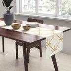 Bows & Ribbons Pattern III Neutral Table Runner Gallery Image 2