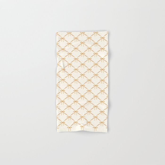 Bows & Ribbons Pattern III Neutral Bath Towel Gallery Image 1