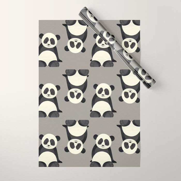 Whimsy Giant Panda Wrapping Paper Gallery Image 1