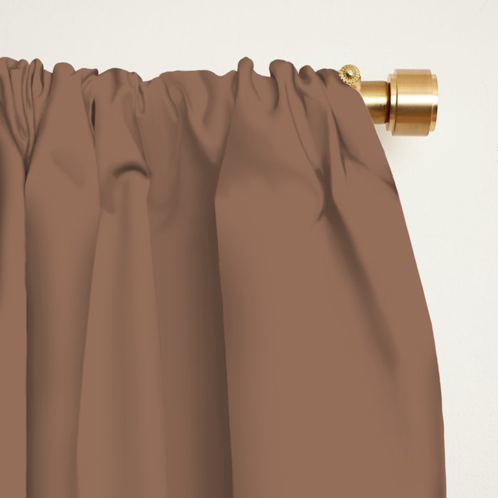 Southwestern Minimalism XXV - Coffee Creme Window Curtain Gallery Image 2