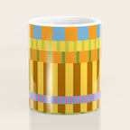 Midcentury Modern Blocks of Stripes colorful pattern Coffee Mug Gallery Image 4