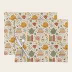 Flowery Books and Tea Placemat Gallery Image 1