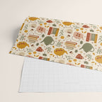 Flowery Books and Tea Wrapping Paper Gallery Image 2