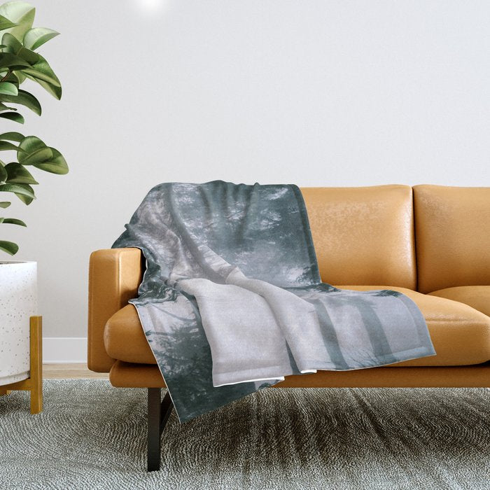 Moody Forest II Throw Blanket Gallery Image 1