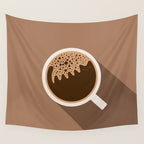 Coffee Cat 6 Wall Tapestry Gallery Image 4
