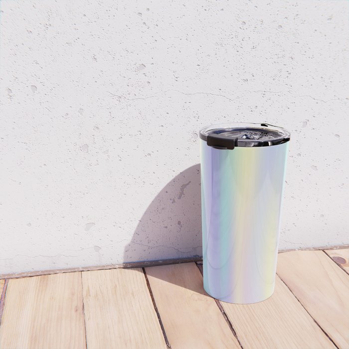 Pastel rainbow abstract Travel Mug Gallery Image 4