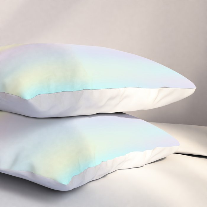 Pastel rainbow abstract Pillow Sham Gallery Image 3