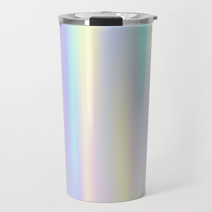 Pastel rainbow abstract Travel Mug Gallery Image 1
