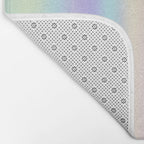 Pastel rainbow abstract Bath Mat Gallery Image 2