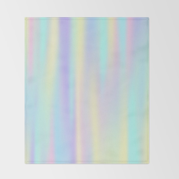 Pastel rainbow abstract Throw Blanket Gallery Image 2