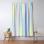 Pastel rainbow abstract Window Curtain Gallery Image 5