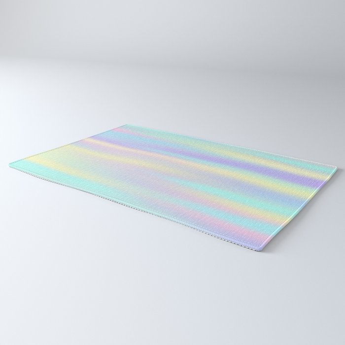 Pastel rainbow abstract Rug Gallery Image 3