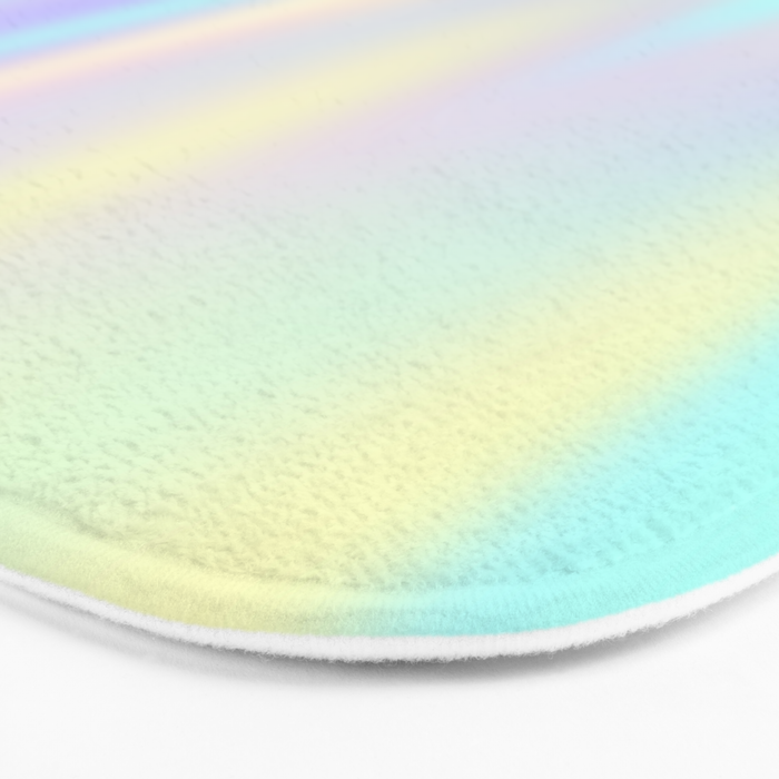 Pastel rainbow abstract Bath Mat Gallery Image 3