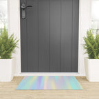 Pastel rainbow abstract Welcome Mat Gallery Image 3