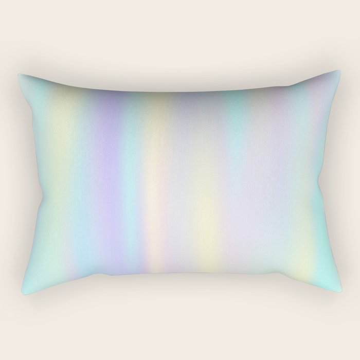 Pastel rainbow abstract Rectangular Pillow Gallery Image 2