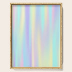 Pastel rainbow abstract Serving Tray Gallery Image 1