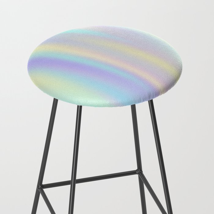 Pastel rainbow abstract Stool Gallery Image 2