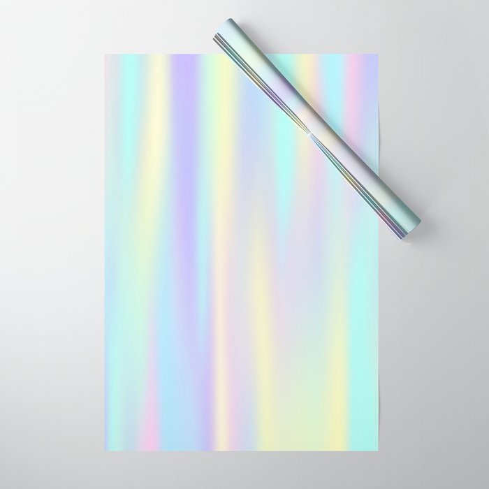 Pastel rainbow abstract Wrapping Paper Gallery Image 1