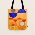 Mid-century shapes abstract no7 Tote Bag Gallery Image 1