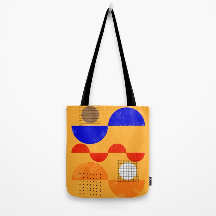 Mid-century shapes abstract no7 Tote Bag Gallery Image 2