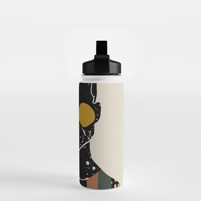 Black Hair No. 7 Water Bottle Gallery Image 2