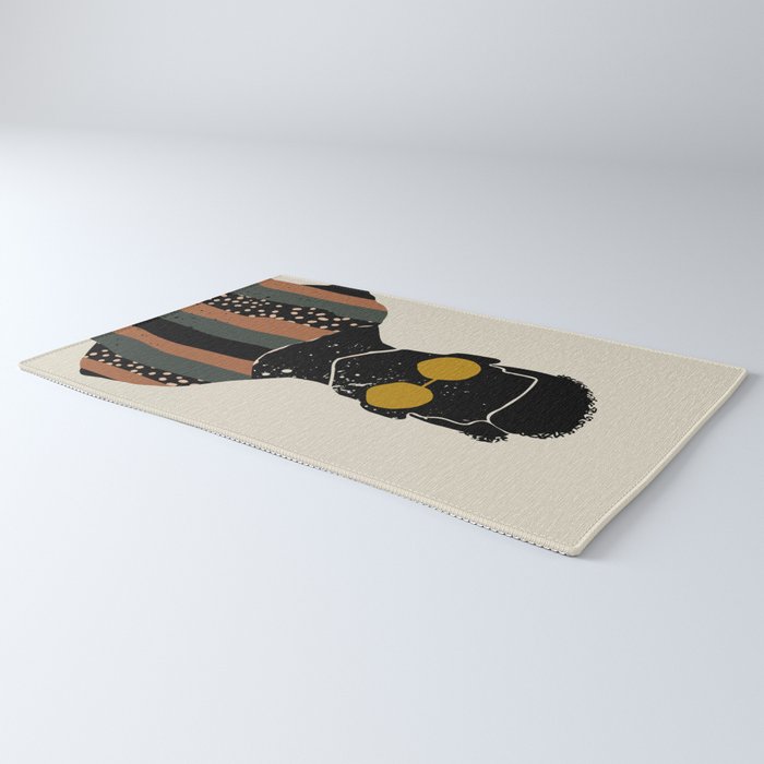 Black Hair No. 7 Rug Gallery Image 3