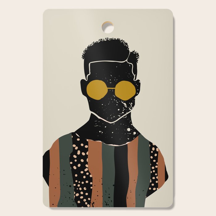 Black Hair No. 7 Cutting Board Gallery Image 1