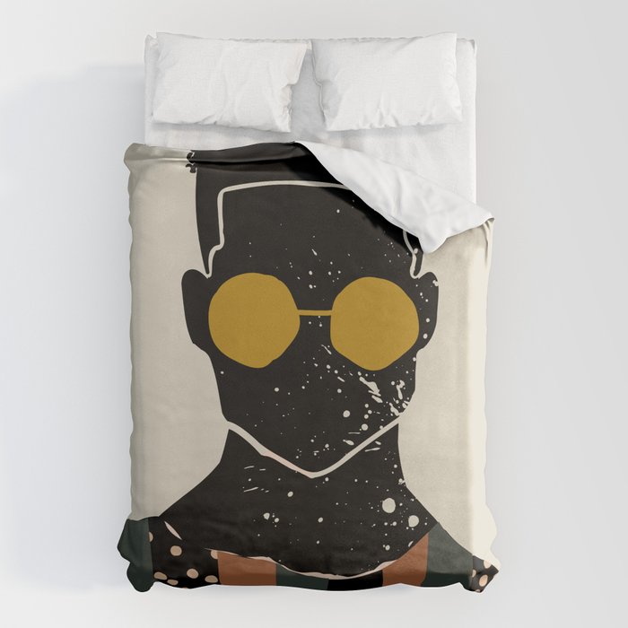 Black Hair No. 7 Duvet Cover Gallery Image 6
